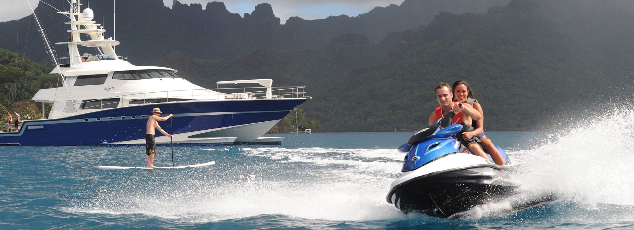 Ultimate Lady Motor Yacht for Charter Tahiti Bora Bora slider 3