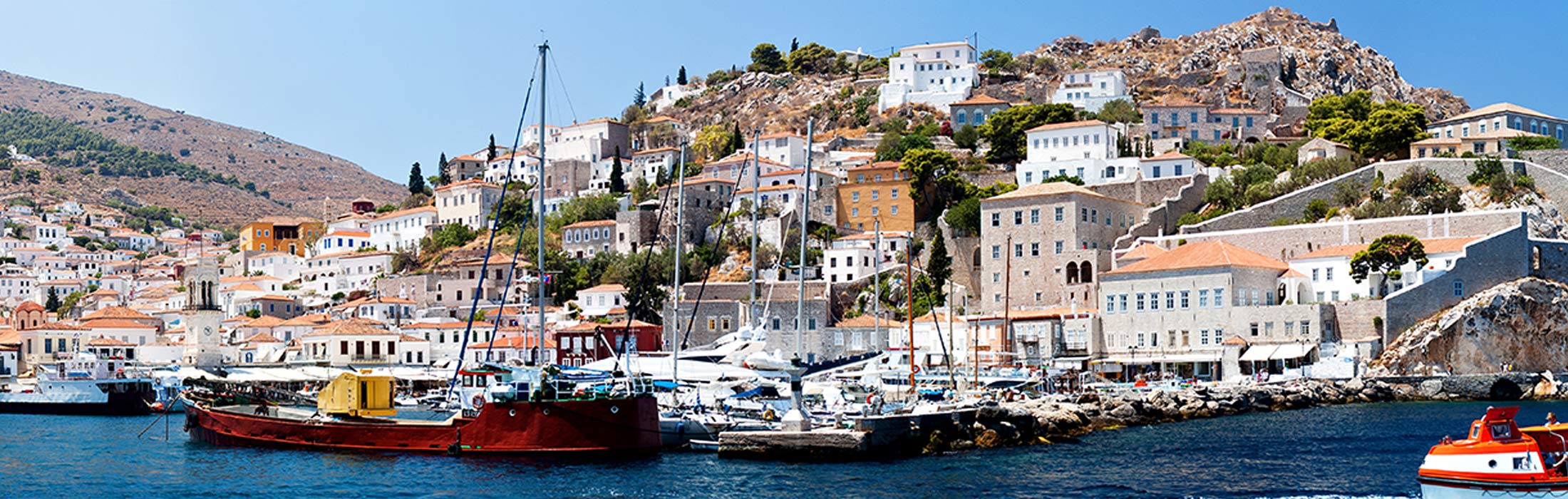 top yacht charter destinations mediterranean greece saronic gulf hydra main slider 2