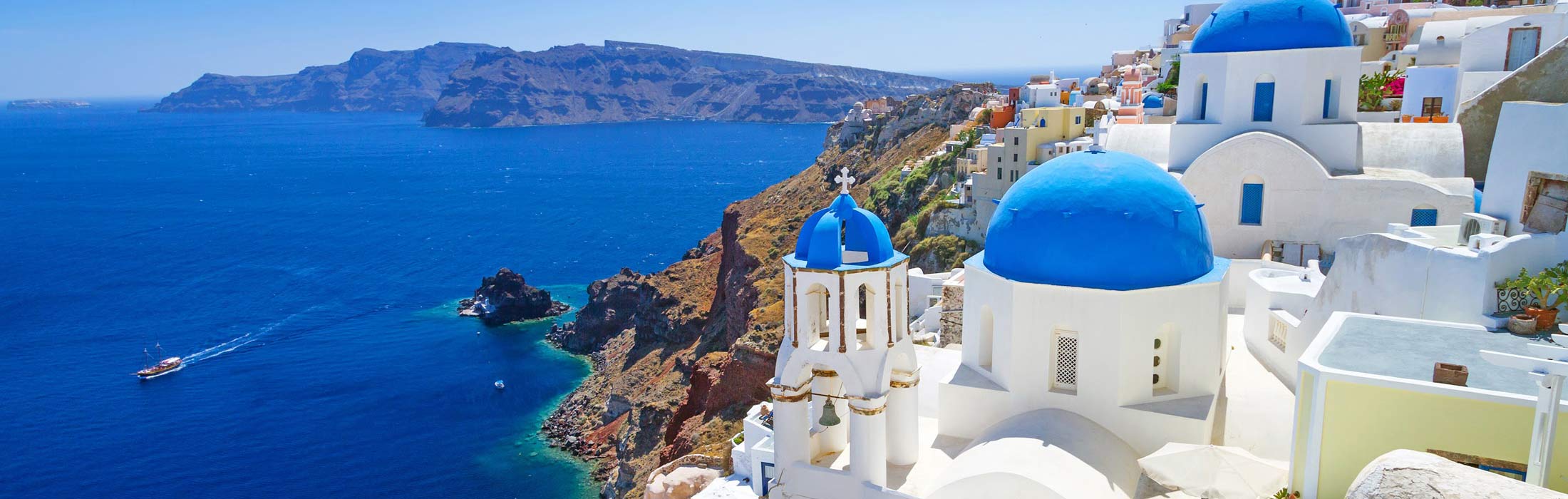 top yacht charter destinations mediterranean greece santorini main slider 2