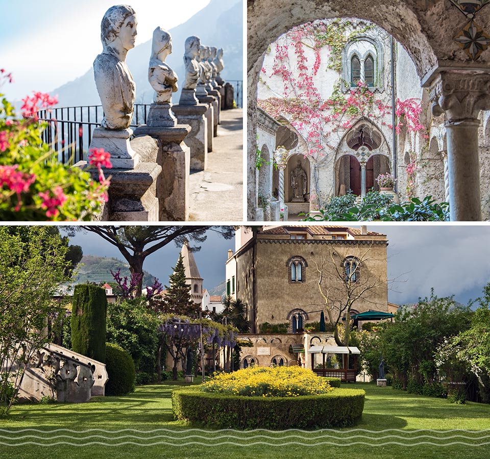 Yacht Charter Hotspot Villa Cimbrone and Terrazza dell'Infinito, Ravello