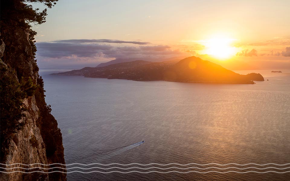 Yacht Charter Hotspot Sunset from Capri island Yacht Charter Hotspot Sunset from Capri island