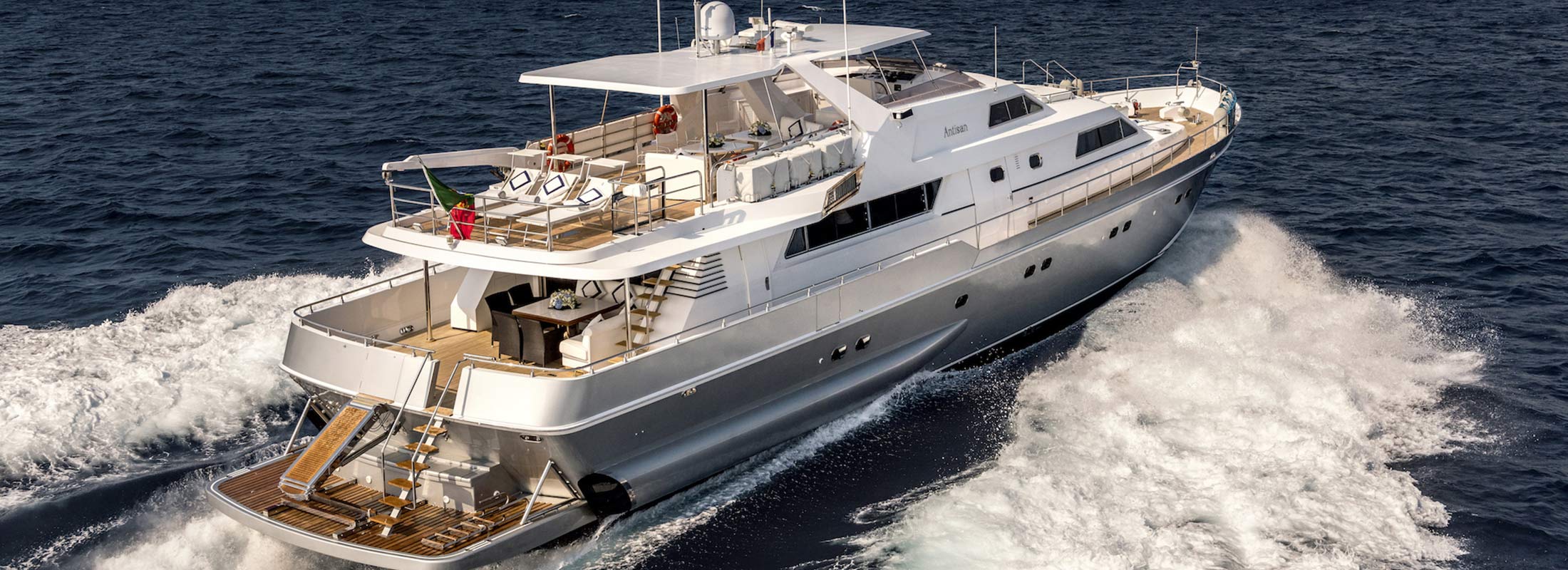 Antisan Motor Yacht for Charter Mediterranean slider 3