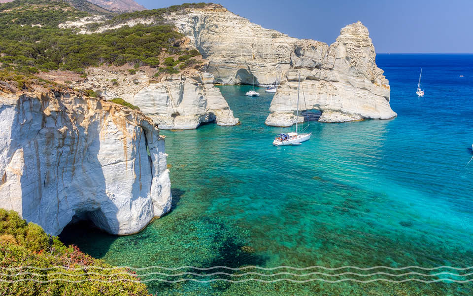 Milos Sarakiniko Yacht Charter Hotspot Cyclades Greece